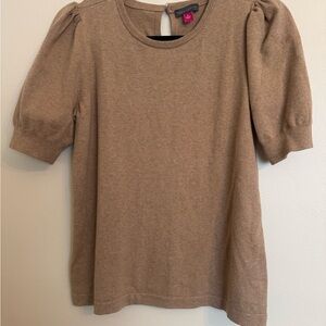 Vince Camuto Beige Puff Sleeve Blouse